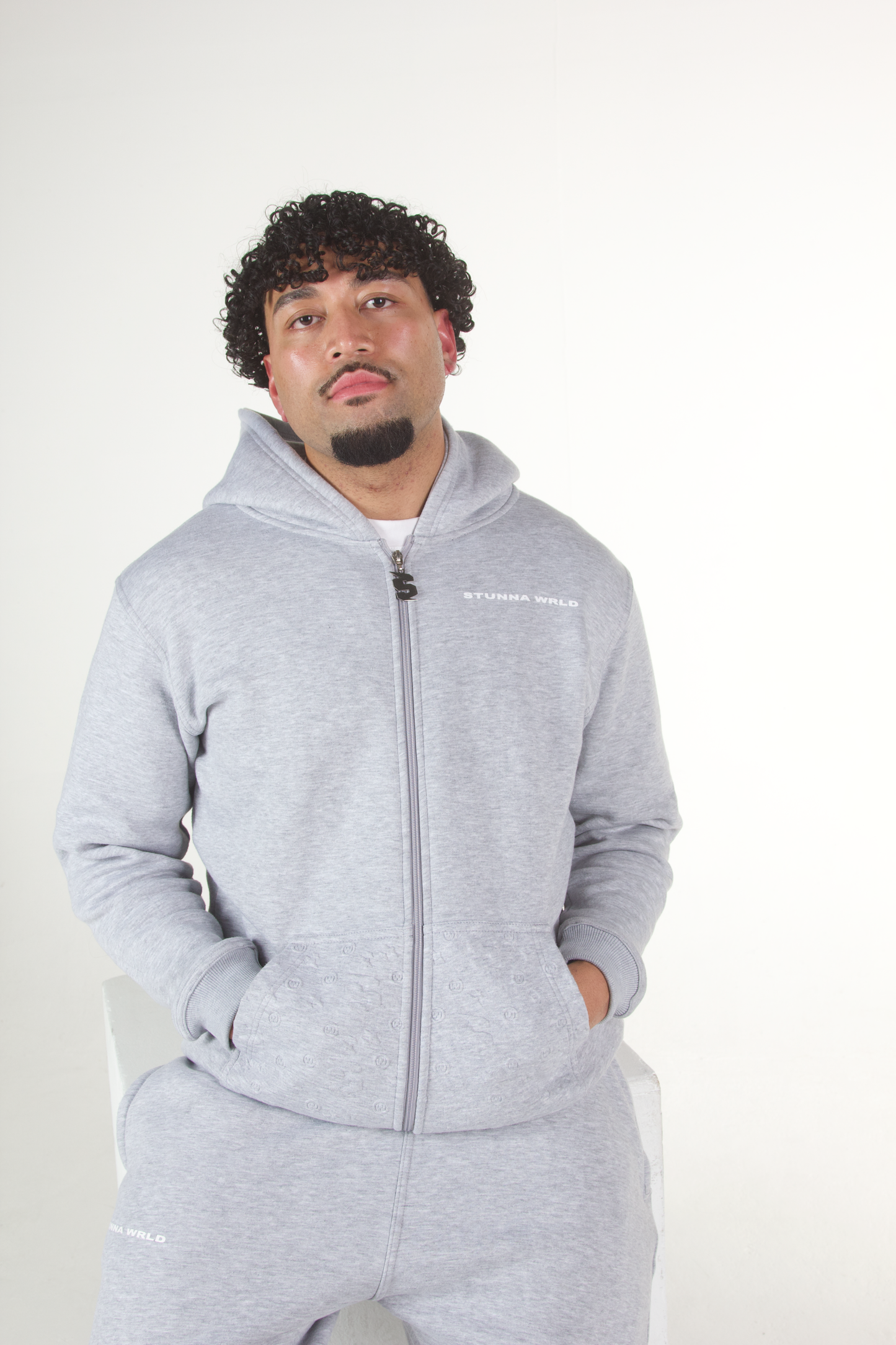 Grey full-zip Hoodie / MENS