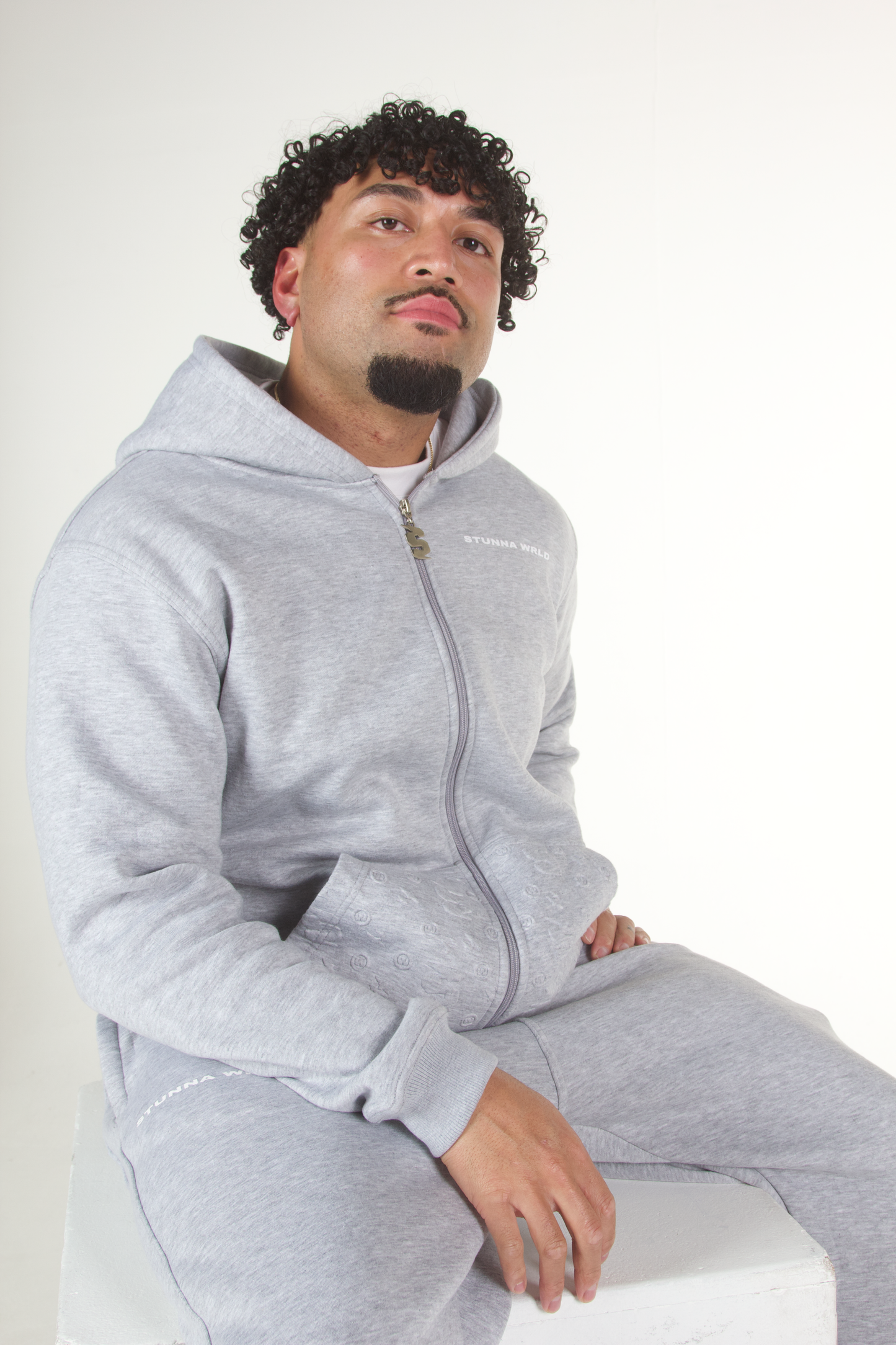 Grey full-zip Hoodie / MENS