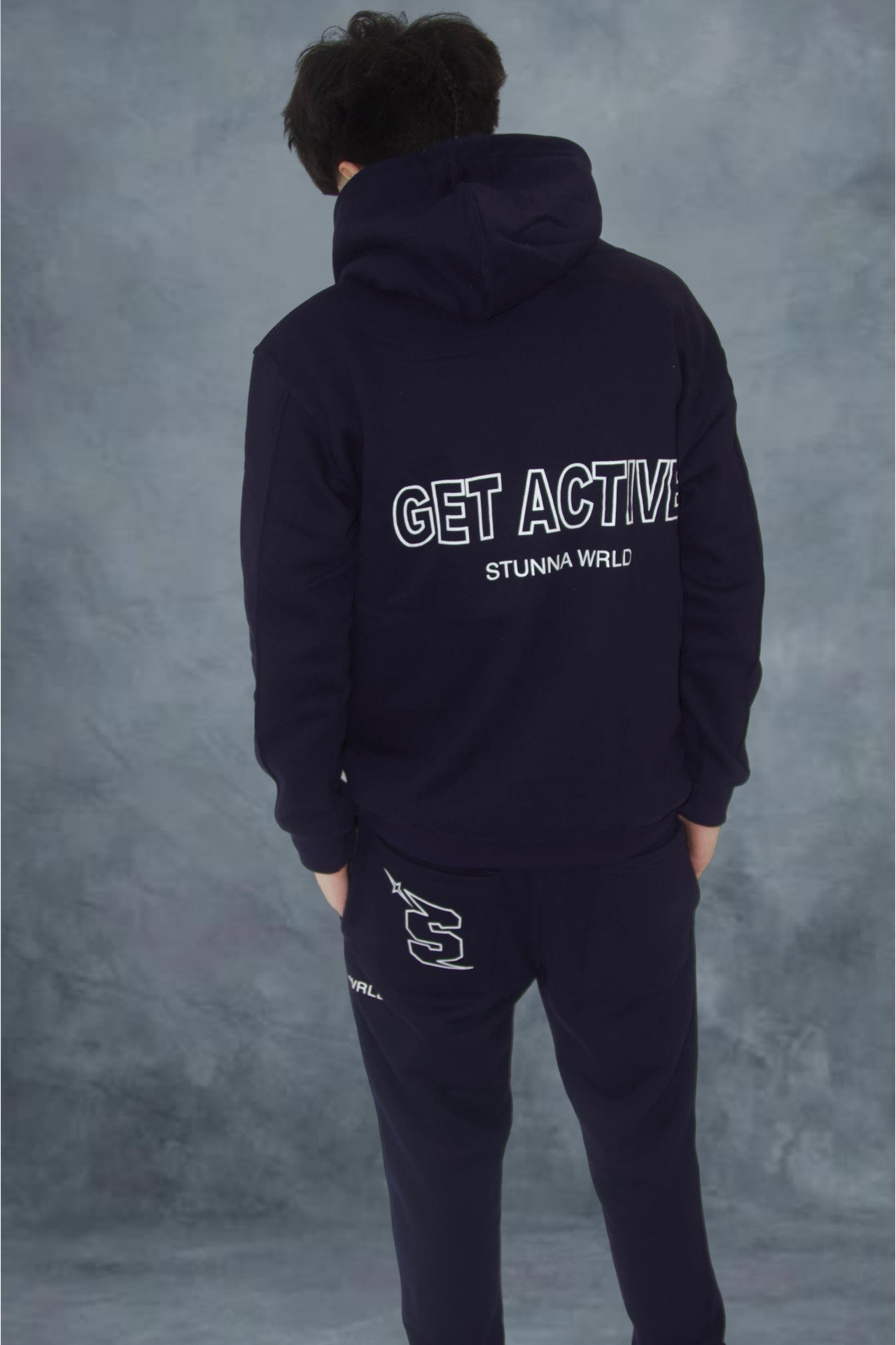 Navy Stunna hoodie / MENS