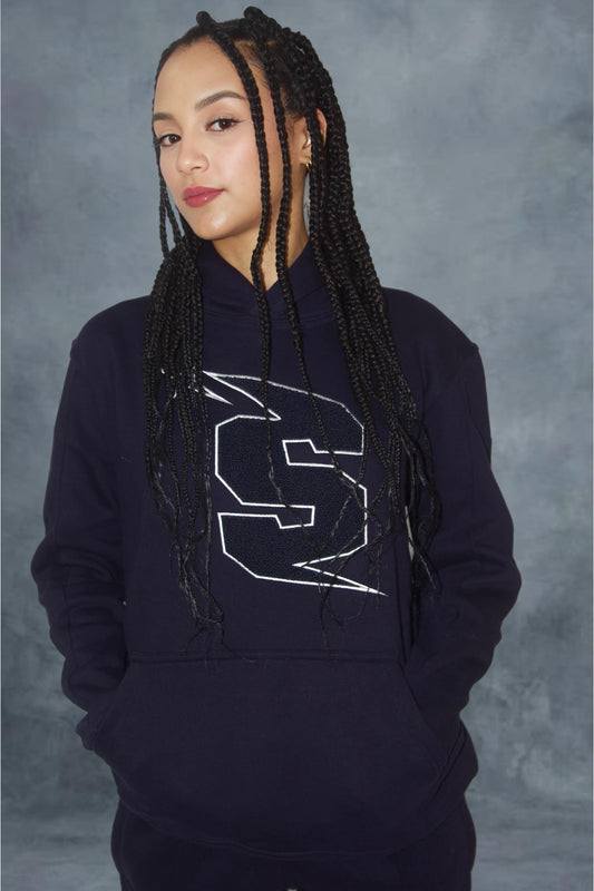 Navy Stunna Hoodie / WOMENS